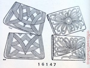 'Envelop' purses, Butterick transfer pattern # 16147, 1931