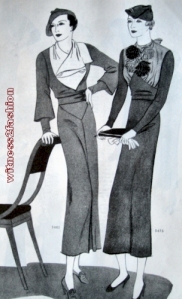 Butterick dress patterns, January 1934