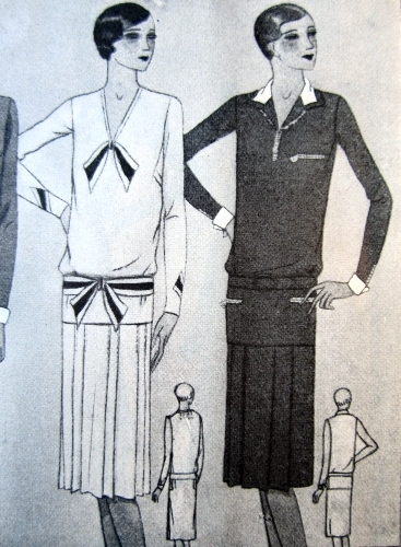Dresses from Butterick patterns, December 1928