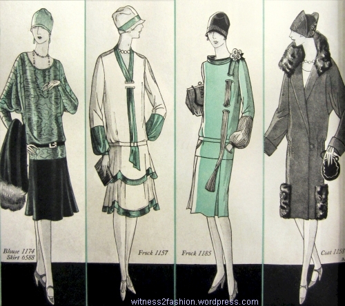 Butterick coat and dress patterns, Delineator, Dec. 1926.