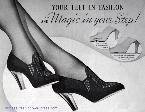 Air Step shoes, "Dianne" model, Sept. 1937. Woman's Home Companion.