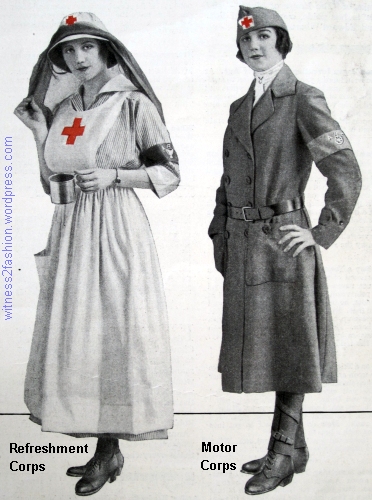 Refreshment Corps and Motor Corps Uniforms, AMC, Ladies' Home Journal, Sept. 1917.