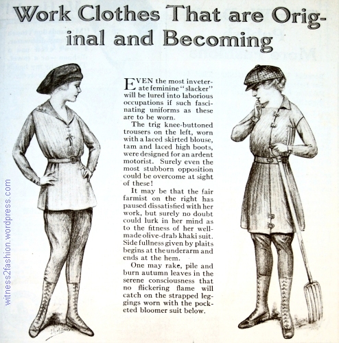 undergarments women 1917 1910s world war I WW I first world war