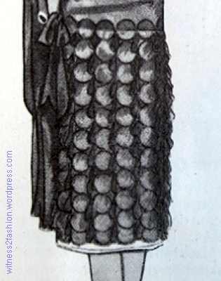 Skirt of Vionnet disc dress, 1929.