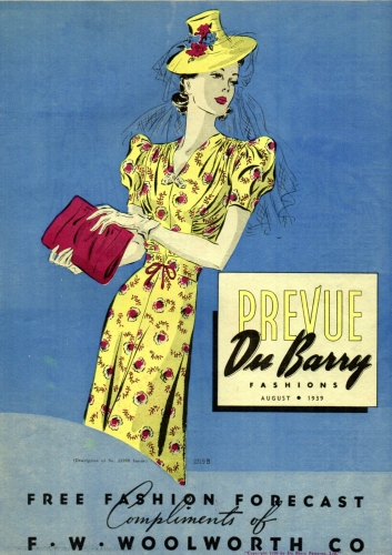 Du Barry Prevue, August 1939 cover.