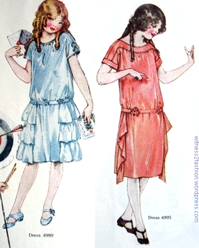 Butterick patterns for girls, February, 1924. Delineator magazine.