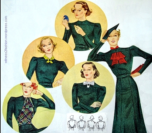 Companion-Butterick pattern 7515, August 1937, sizes 12 to 20 and bust 30 to 42."