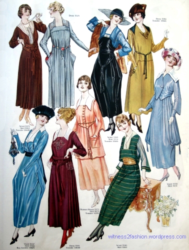 Butterick patterns for September 1917. Delineator magazine, page 51.