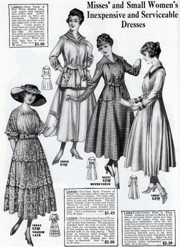1917 Perry, Dame catalog; dresses for Misses and Small Women.l 
