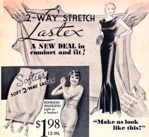 flat chest ad 1930s