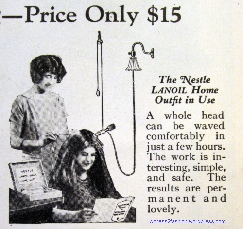 From Nestle Lanoil Home Permantne ad, Delineator, Dec. 1924.