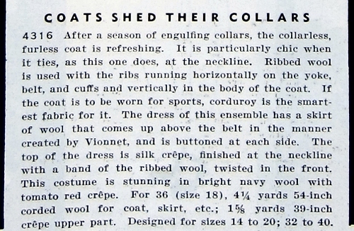 1932 feb p 87 text 4316 doat and dress vionnet coat