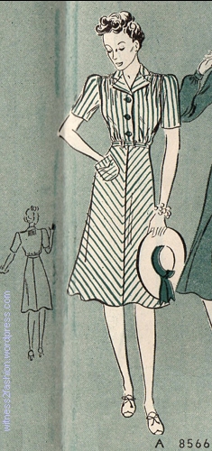Butterick Fashion News, September 1939. Butterick pattern #