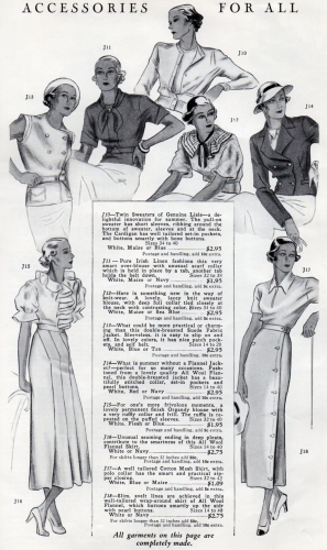 Berth Robert Completely Made garments. 1934 catalog.