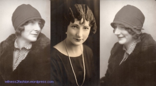 This 1920s Marcel hair style fit under a cloche hat, and didn't look too bad when the hat was removed.