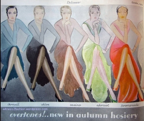 Realsilk Hosiery ad, Delineator, October, 1929.