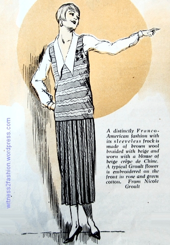 Design by Mme. Nicole Groult, illustrated in Delineator, Oct. 1924 (before Hawes joined her staff.)