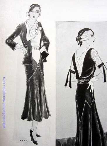 Butterick suit pattern 4176. Delineator, Dec. 1931.
