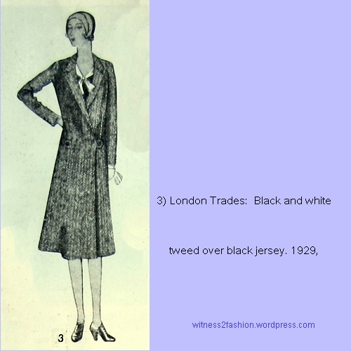 Coat designed by London Trades, Delineator sketch, Nov. 1929.
