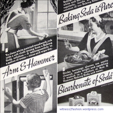 Arm and Hammer Baking Soda ad, 1937.