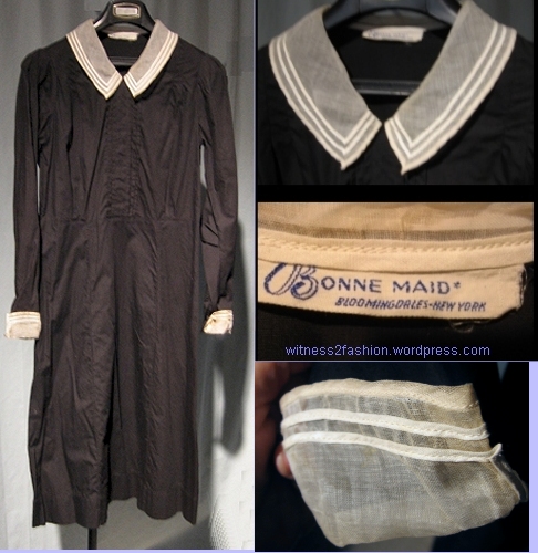 Bonne Maid uniform from Bloomingdale's. Date unknown.