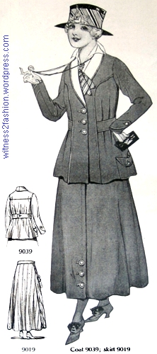 Butterick Jacket and Skirt, Delineator, March 1917, p. 54.