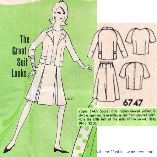 Vogue pattern No. 6747, April 1966.