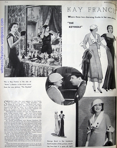 Delineator, page 74, from April 1933. This is the first mention of Butterick Starred Patterns.