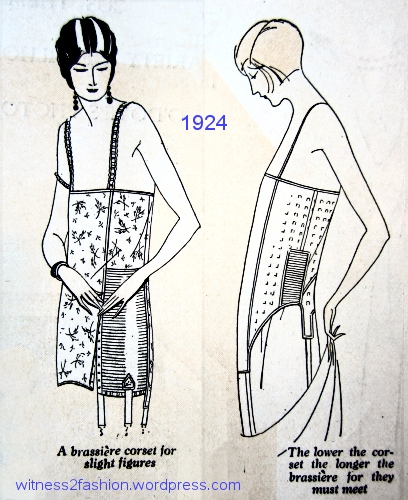 New corsets and brassieres, Delineator, February 1924, p. 23.