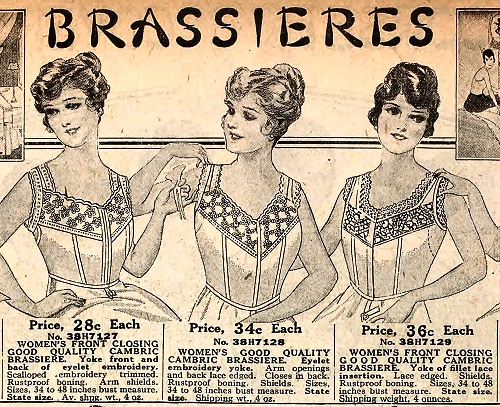 1914 Warners Brassiere: Beauty and Style Vintage Print Ad