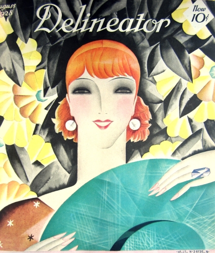 Helen Dryden illustration for cover of Delineator, August 1928.