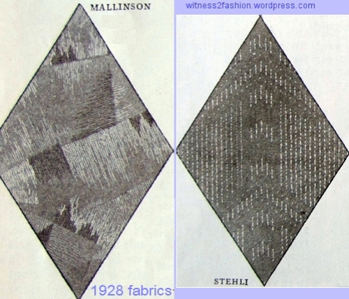 mallinson and stehli fabrics August 1928 Delineator