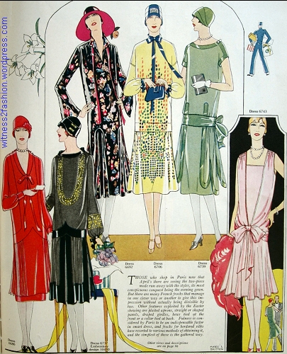 Butterick dress pattern 6728 from 1926 1920s twenties