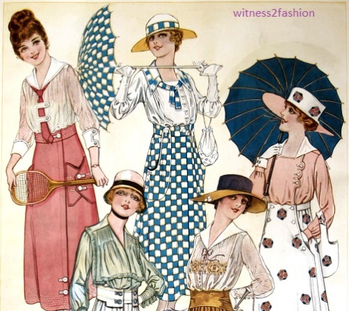 womens blouses world war I era 1910s early 1920s
