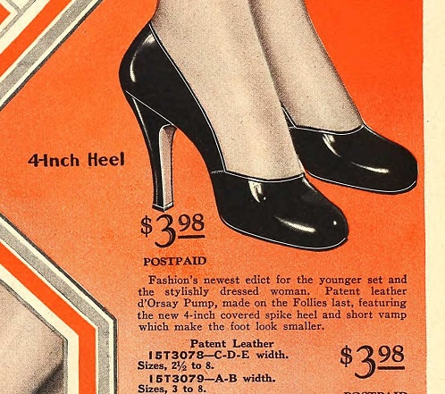 high heel shoes for women 1920s 1929 