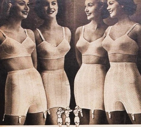 1950 Warner's Foundations Bras Girdles AdDoes Your Girdle has a crush on  you?