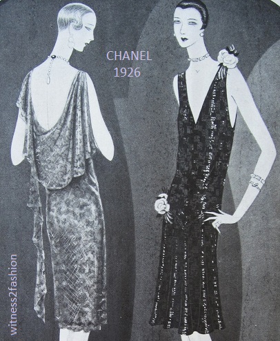 Chanel evening gown 1927 1920s